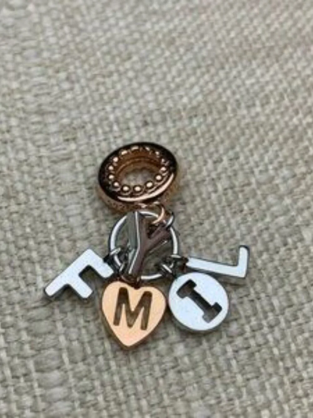 Pandora Family Letters Dangle Charm